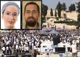 הלווית בני הזוג הנקין שנרצחו בערב שמחת תורה. צילום: אתר גל